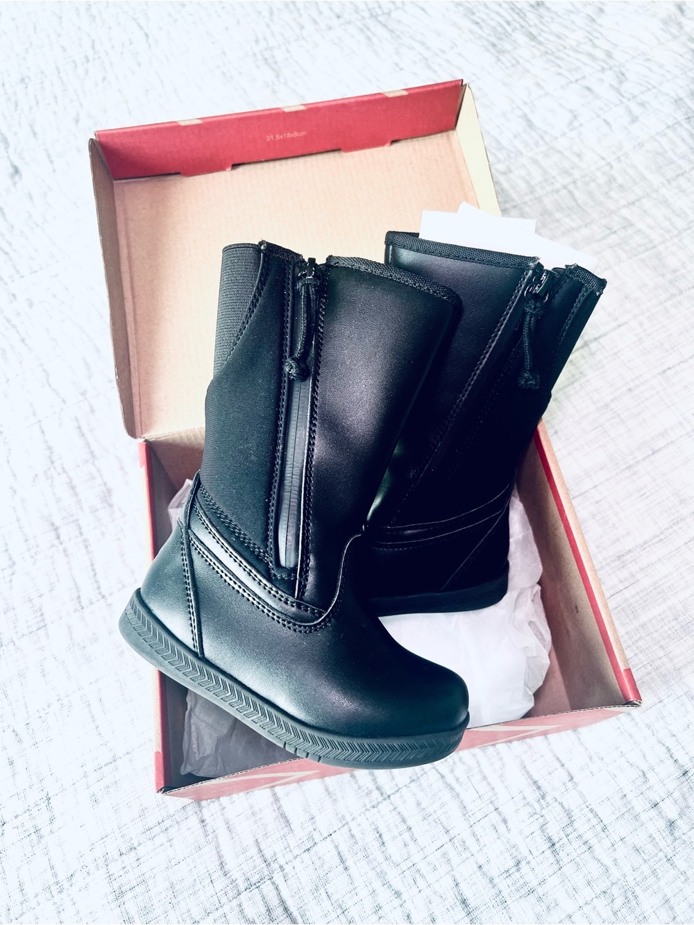 Unisex Toddler Black Waterproof Rain & Snow Boots - Picture 4 of 7